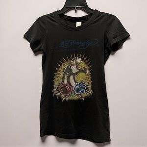 Ed Hardy Black Graphic Tee